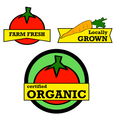 Fresh produce stickers